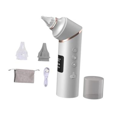 Imagem de oshhni Secador de ouvido removedor de fluido de ar quente suave mini soprador elétrico auxiliar de secagem de água de ouvido ferramenta de remoção de água, Prata