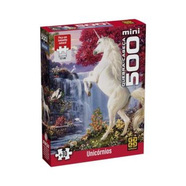 Imagem de Mini Quebra-cabeça 500 peças Unicórnios Grow - 04862