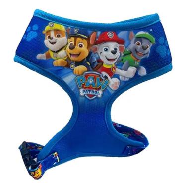 Imagem de Peitoral Paw Patrol Azul Para Pets Tamanho P - 70824 - Chalesco