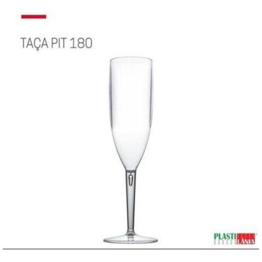 Imagem de Taça De Champagne Acrílico Festa 180Ml Transparente 12 Uni