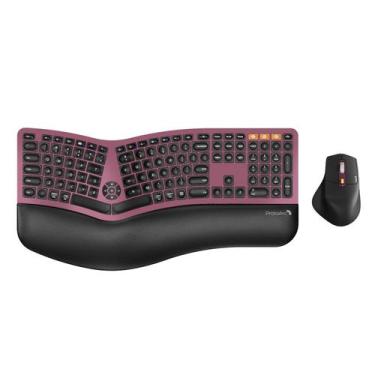 Imagem de Combinação de teclado ergonômico sem fio ProtoArc EKM01 Plus