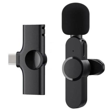 Imagem de Microfone sem fio Lavalier para Android tipo C Plug & Play - Lightbek 