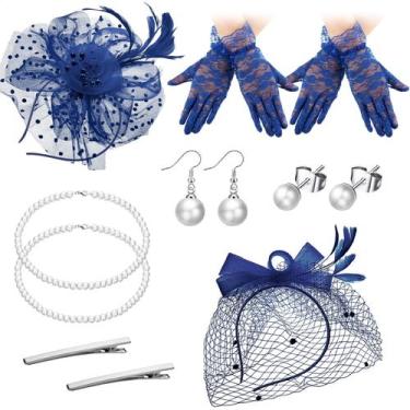 Imagem de Acessório para festas de chá, chapéu Zhanmai Bride Fascinators, 12 uni