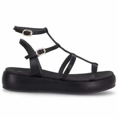 Imagem de Sandália Sol Anabela Médio Preto - PICCADILLY, 36