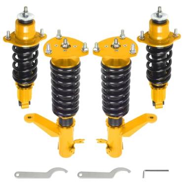 Imagem de BHB Amortecedores De Mola Helicoidal Ajustáveis Compatíveis Com Acura Rsx Type-S 2002-2006 Honda Integra Dc5 2001-2006, Kit Rebaixamento Suspensão Dourado