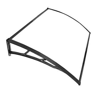 Imagem de Dossel de varanda de porta para janelas externas, folhas de telhado de policarbonato com suporte de liga de alumínio, fácil de instalar (tamanho: 60 x 80 cm) (uma cor 60 x 120 cm)