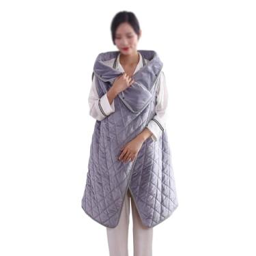 Imagem de Cobertor aquecido sem fio de 101,6 cm x 139,7 cm, cobertor aquecido portátil operado a pilhas, xale aquecido confortável e macio, 3 configurações de calor, desligamento automático, lavável na máquina