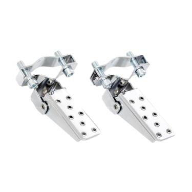 Imagem de UGPLM Apoios para os pés de motocicleta, pedais de descanso, apoio para os pés, modificação do estribo, peças modificadas, suportes para pés, apoios para, Prateado