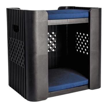 Imagem de Casinha para Gatos 2 Andares com Cama Aconchegante - Design Duplo, Conforto Integrado e Cercado para Cachorros Pequenos (Black)