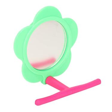 Imagem de Zhjvihx Poleiro de Espelho de Pássaro, Suporte de Espelho de Papagaio, Brinquedo Decorativo Resistente à Mordida, Cor Brilhante para Pombinhos para Calopsitas