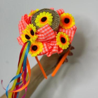 Imagem de Tiara com Mini Chapéu Decorado com Renda  Cores e Modelos Sortidos  1 