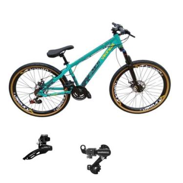 Imagem de Bicicleta Vikingx Tuff 30 Aluminio 24v Aro 26 Mtb Freerider Cambio Shi