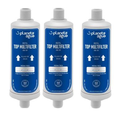 Imagem de Kit 3 un Refil Top Multifilter Compatível com instalações com rosca ou engates de 1/2"