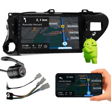 Imagem de Multimídia 10 Android Hilux 2017 Em Diante Android Auto E Carplay Sem Fio + Câmera Ré