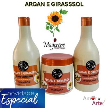 Imagem de Kit Duplo 6x1 Tratamento Argan e Girassol com Óleos Essenciais Produto