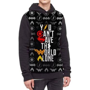 Imagem de Moletom Com Capuz Herói Dc  Comics Liga Da Justiça Ref:363 - smoke, Pr