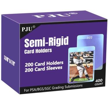 Imagem de Conjunto de porta-cartões e capas de 200 quilates para cartões PSA, SG
