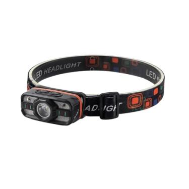 Imagem de Lanterna Cabeca Recarregavel Profissional Led Potente Corrida Pesca Ajustavel Luz Forte Trabalho Acampamento Trilha Ciclismo Caça Testa