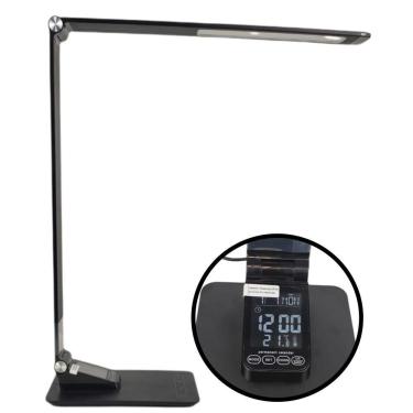 Imagem de Luminaria Relogio Led Calendario Slim Touch Carrega Celular