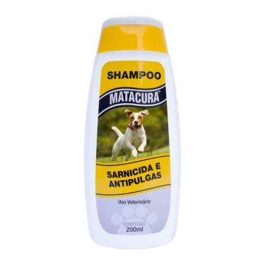 Imagem de Shampoo Sarnicida Para Controle De Pulgas E Tratamento Da Sarna Em Cães De Todas As Idades Matacura