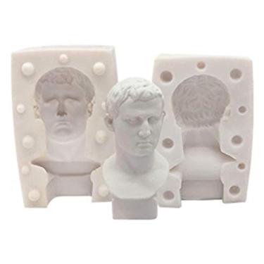 Imagem de GLOGLOW Molde de Vela de Silicone 3D, Molde para Fazer Velas DIY, Sabão Artesanal de Decoração de Bolo Com Cor Bege (Agriba SX-RX-03)