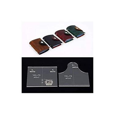 Imagem de NW Porta-cartões de acrílico modelo bolsa de couro padrão de couro acrílico modelos de couro para bolsa de cartão