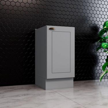 Imagem de Balcão De Cozinha 40 Cm 1 Porta Americana Henn Cinza