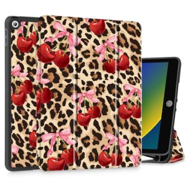 Imagem de May Chen Capa para iPad 10,2 polegadas 2021 2020 2019 iPad 9ª/8ª/7ª geração com suporte para lápis, capa protetora de suporte fino com parte traseira de TPU macio, capa hibernar/despertar automática