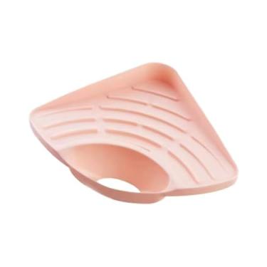 Imagem de Organizador de Pia de Canto Porta Detergente Sabão e Esponja Plástico com ventosa