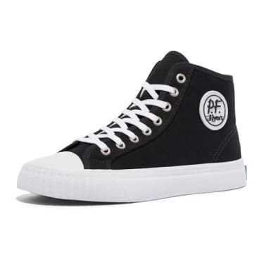 Imagem de PF Flyers Tênis unissex de cano alto central, Preto, 12.5 Women/11 Men