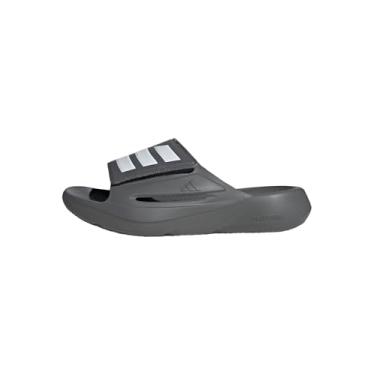 Imagem de adidas Sandália unissex para adultos Lightblaze Slide, Cinza/branco/cinza, 6 Women/5 Men