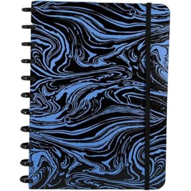 Imagem de Confetti - Caderno Smart Universitário Marmorizado - Capa Azul