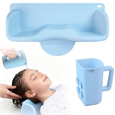 Imagem de Estação de lavagem de cabelo portátil para crianças, tigela de xampu com suporte de pescoço para pia e banheira, lavatório de xampu portátil para adolescentes, amigos, idosos