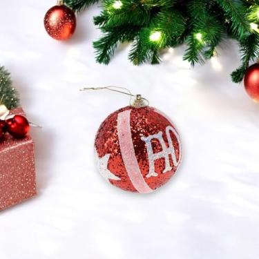Imagem de Generic 1 peça de enfeites de bolas de Natal redondas tipo Ho espuma vermelha 8 cm