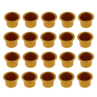 Imagem de SQXBK 20 peças de enfeite de castiçal de Natal dourado de 27 mm adequado para iluminação de castiçal, casamentos, festivais, celebrações, decorações de Natal