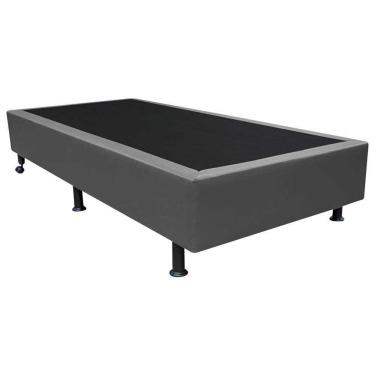 Imagem de Base Box Para Cama Solteiro 88x188cm Liz S05 Sintético Cinza - Mpozenato
