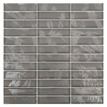 Imagem de Pastilha De Vidro Evolution Silver 9,5x2,3 Placa 30x30cm - 1313121002