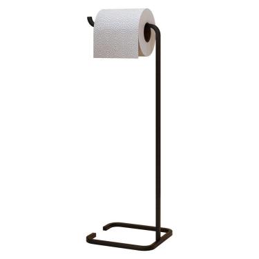 Imagem de Papeleira Porta Papel Higiênico Eleganza Metal Preto