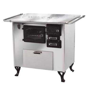 Imagem de Fogão A Lenha C Forninho Esq Inox Fornos Pinhal Alumínio N2