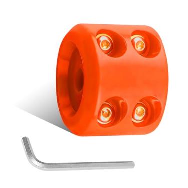 Imagem de ZNDAW Rolha de guincho para cabo, rolha de cabo de guincho de borracha com chave Allem para corda e fio sintéticos, tampa à prova de desgaste, protetor de guincho, gancho de reboque universal para ATV