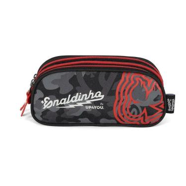 Imagem de Estojo Escolar Triplo Luxcel Up4You By Enaldinho Preto-Masculino