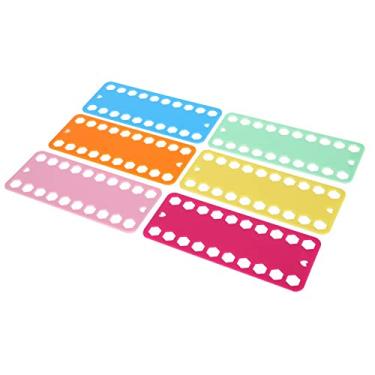 Imagem de RiToEasysports Organizador de Linhas de Ponto Cruz Enrolador de Linha Eficiente para Acessórios de Costura, Placa de Bobina de Fio de Plástico de 20 Furos para Gerenciamento de Fio de Bordado, Organizador de Cores para Entusiastas de Bordados