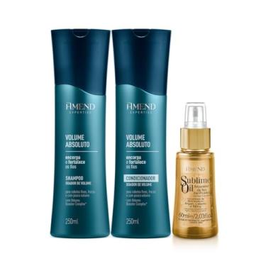 Imagem de Amend Expertise Volume Absoluto Shampoo 250ml + Condicionador 250ml + Sublime Oil 60ml