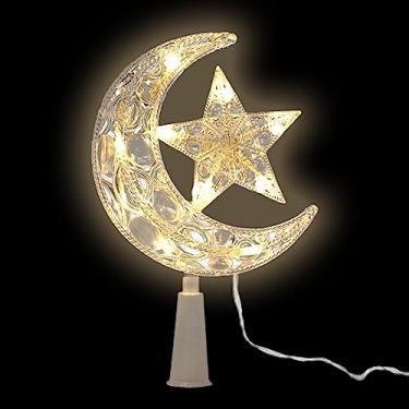 Imagem de Luminária Estrela Lua | estrela decorativa com vários modos iluminação - Lindo berçário LED para quarto infantil, chá bebê Hoghaki
