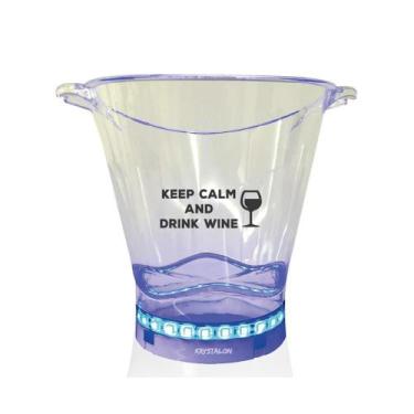 Imagem de Balde De Gelo Com Led Personalizado Drink Wine - Krystalon