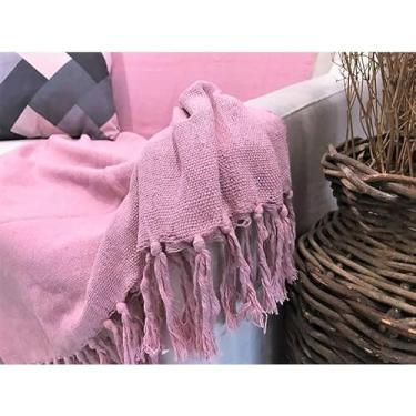 Imagem de Manta Para Sofa Grande 220x150cm Protetora Decorativa Ideal Para Sala De Estar (XALE ROSA 1.5X1.5)