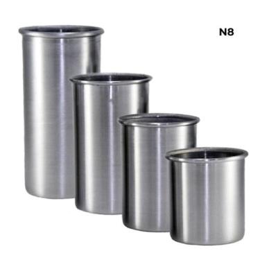 Imagem de Formas de Alumínio Cilíndrico 4 peças para Velas Artesanais KIT:N08 - 