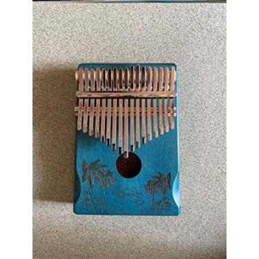 Imagem de Piano de polegar 24 tons dupla camada dedo piano kalimba 17 tons placa tipo iniciante portátil dedo piano polegar (cor: B) (E)
