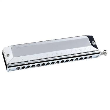 Imagem de Gaita cromática 16 furos 64 notas C chave desempenho profissional instrumento gaita iniciante (cor: 03)