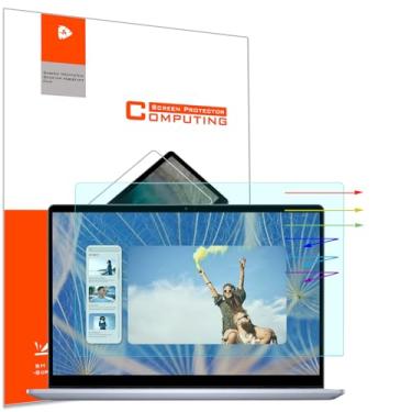 Imagem de YINOVEEN Protetor de tela antiluz azul de 14 polegadas para laptop Dell Inspiron 14 7440 7445 2 em 1, filtro de bloqueio de luz azul com proteção para os olhos